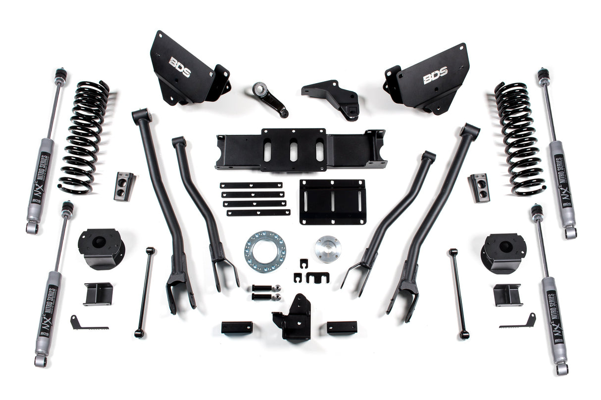 6-Inch Lift Kit w/ 4-Link for 2014-2018 Dodge Ram 2500 w/ Rear Air Ride 4WD Diesel