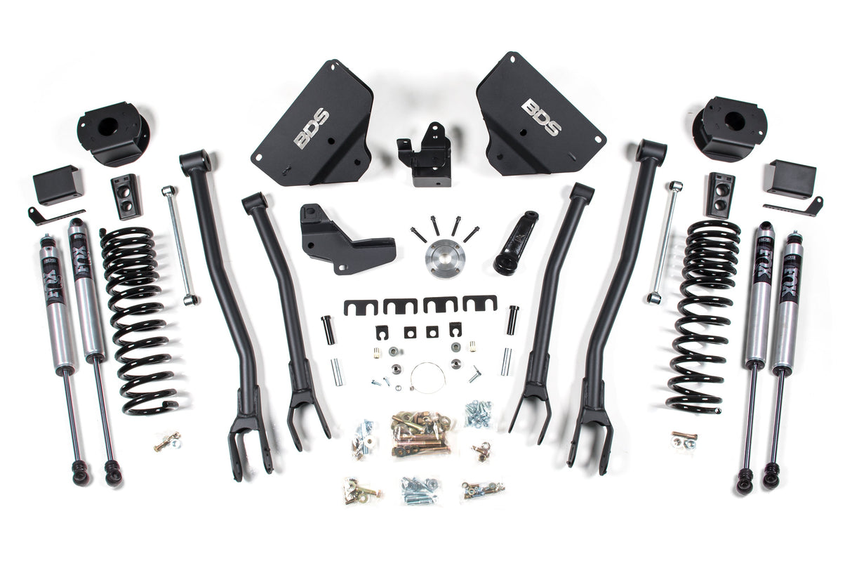 4-Inch Lift Kit w/ 4-Link for 2014-2018 Dodge Ram 2500 w/ Rear Air Ride 4WD Gas