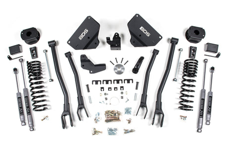 4-Inch Lift Kit w/ 4-Link for 2014-2018 Dodge Ram 2500 w/ Rear Air Ride 4WD Gas
