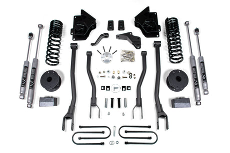 4-Inch Lift Kit w/ 4-Link for 2013-2018 Dodge Ram 3500 w/ Rear Air Ride 4WD Gas