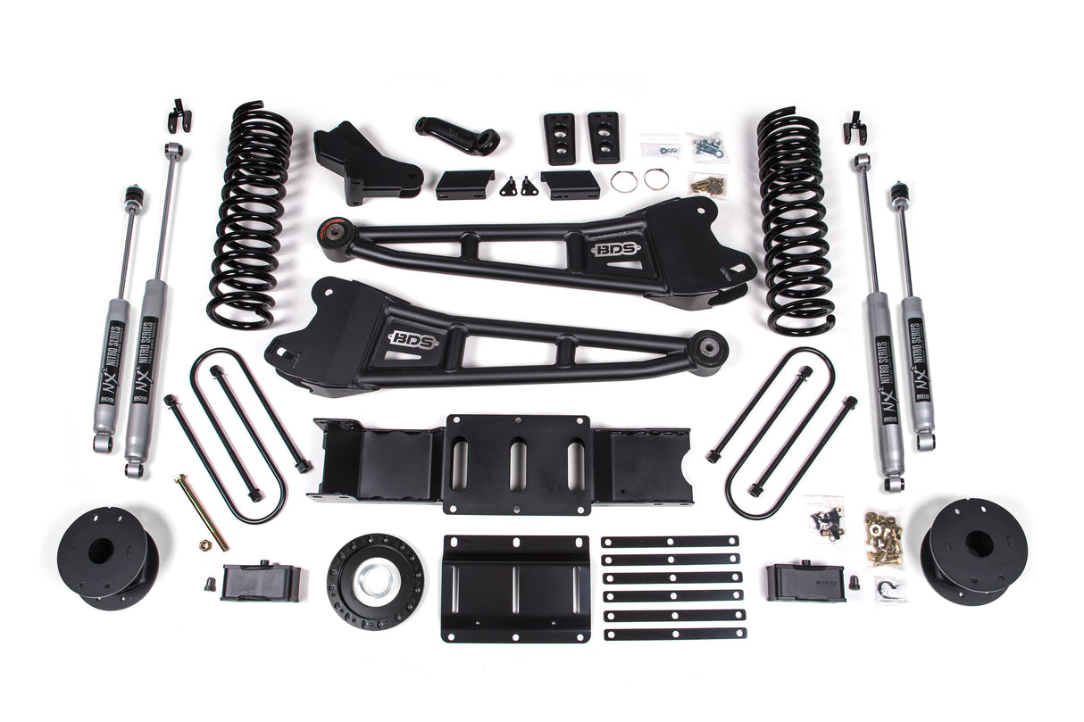 4-Inch Lift Kit w/ Radius Arm for 2019-2024 Dodge Ram 3500 w/ Rear Air Ride 4WD Diesel