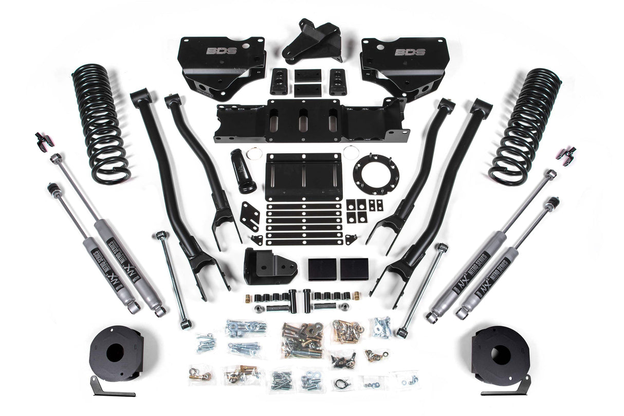 5.5-Inch Lift Kit w/ 4-Link for 2019-2024 Dodge Ram 2500 w/ Rear Air Ride 4WD Gas