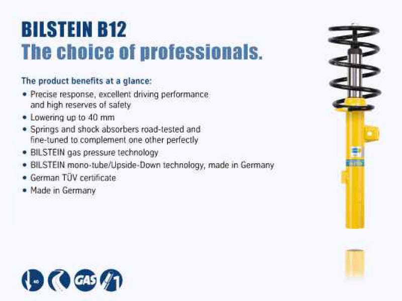 Bilstein B12 (Pro-Kit) 01-05 VW Jetta 1.9L/2.0L Front & Rear Suspension Kit