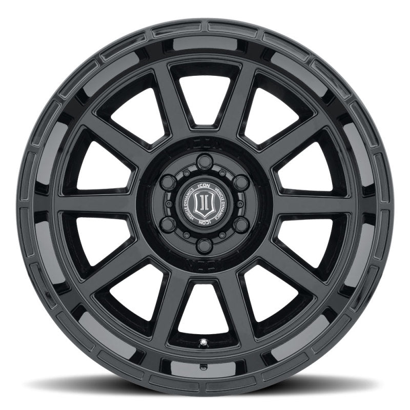 ICON Recoil | 20x10 | -24mm Offset | 5x5 | Gloss Black Wheel