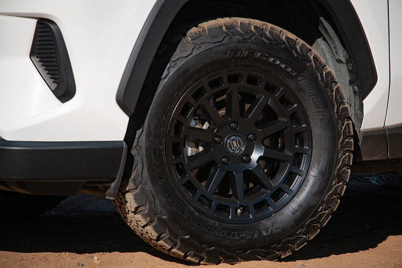 ICON Journey | 17x8 | 38mm Offset | 5x4.5 | Satin Black Wheel