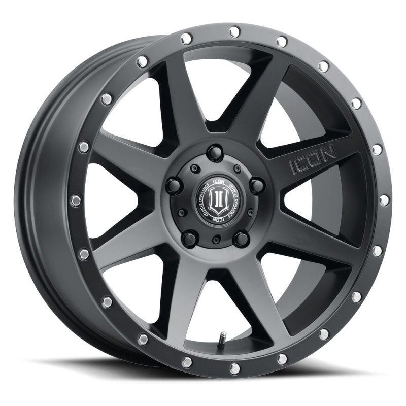 ICON Rebound | 20x9 | 16mm Offset | 5x150 | Satin Black Wheel