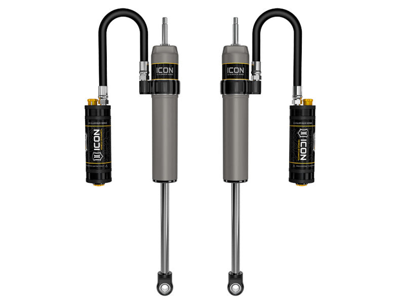 ICON 2005-2024 Ford Super Duty 4WD, 0-2.5��� Lift, Front, V.S. 2.5 Aluminum Series Shock Absorbers, Remote Reservoir w/ CDCV, Pair