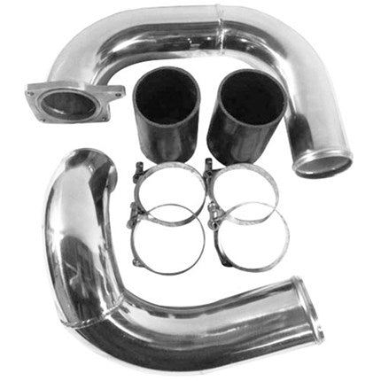 No Limit Aluminum Intercooler Pipe Kit Coldside Ford 6.0L Powerstroke Polished