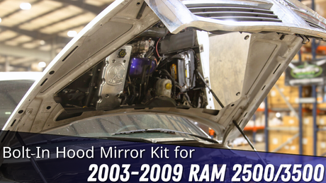 Bolt-In Hood Mirror Kit for 2003-2009 Ram 2500/3500