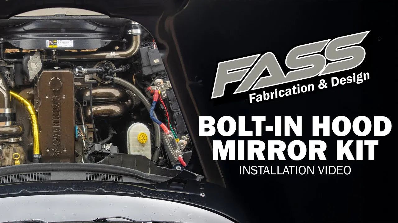 How to Install the FASS Fabrication Bolt-In Hood Mirror!
