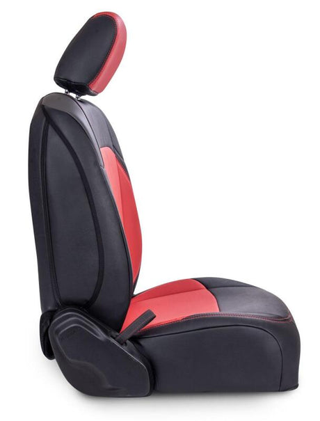 PRP Jeep Wrangler JL Front Seat Covers Jeep Gladiator JT- with Pocket Back (Pair) - Black/Teal