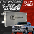 2001-2005 Chevy GMC 2500 3500 6.6L Duramax 5 Row Extruded Tube Aluminum Radiator