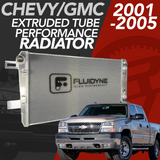 2001-2005 Chevy GMC 2500 3500 6.6L Duramax 5 Row Extruded Tube Aluminum Radiator