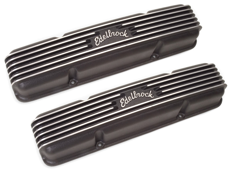 Edelbrock Valve Cover Classic Series Chevrolet 1959-1986 262-400 CI V8 Black