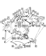 Hex Flange Head Bolt, Mounting - Mopar (6505444AA)