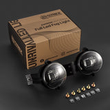 Alpharex 02-08 Dodge Ram 1500/03-09 Ram 2500/3500 DoubleTap Dual Color LED Proj Fog Lights - Wt/Ambr