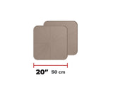 WeatherTech Project Mats 20in. Square - Tan (2pc Set)