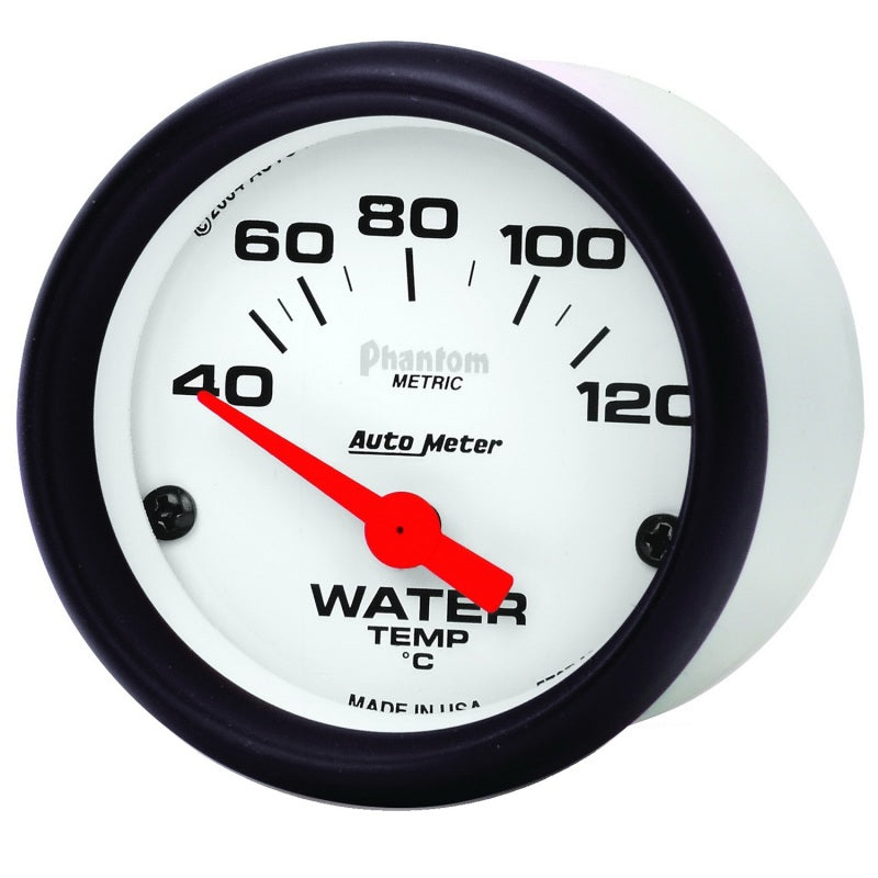 Autometer Phantom 52mm 40-120 Deg C Electronic Water Temp Gauge