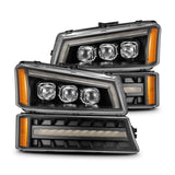 AlphaRex 03-06 Chevy / GMC 1500/2500HD/3500HD / Avalanche NOVA-Series LED Projector Headlights