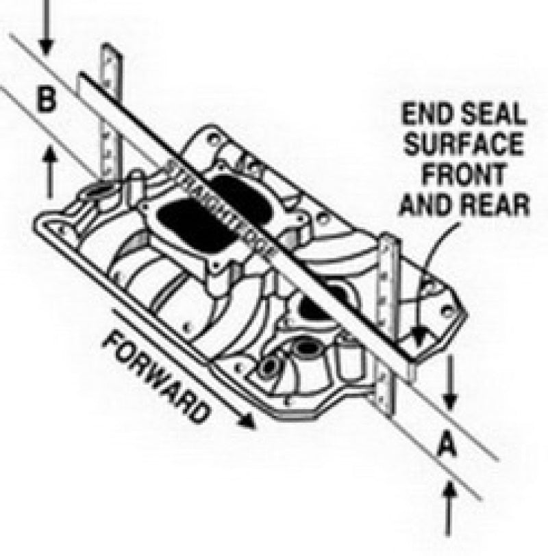 Edelbrock Perf RPM 440 Polished Manifold