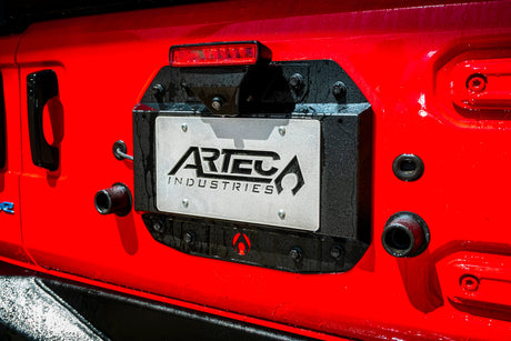 Artec Industries 18-25 Jeep Wrangler JL Sahara Jl Spare Tire Delete Kit V2 - Powdercoated Alum
