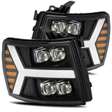 AlphaRex 07-13 Chevy Silverado 1500 NOVA-Series LED Projector Headlights (Plank Style)