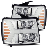 AlphaRex 07-13 Chevy Silverado 1500 NOVA-Series LED Projector Headlights (Plank Style)