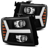 AlphaRex 07-13 Chevy Silverado 1500 PRO-Series Projector Headlights (Plank Style)