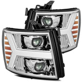 AlphaRex 07-13 Chevy Silverado 1500 PRO-Series Projector Headlights (Plank Style)