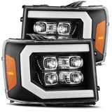 AlphaRex 07-13 GMC Sierra 1500 NOVA-Series LED Projector Headlights (Plank Style)