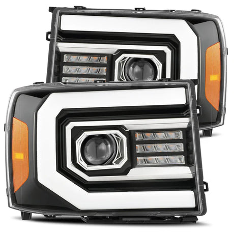 AlphaRex 07-13 GMC Sierra 1500 PRO-Series Projector Headlights (Plank Style)