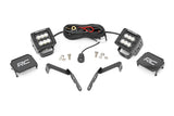 LED Light Kit | Ditch Mount | 2" Black Pair | Flood | Chevy 1500 & Chevy/GMC 2500HD/3500HD (07-14)