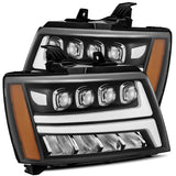 AlphaRex 07-14 Chevy Tahoe/Suburban / 07-13 Avalanche NOVA-Series LED Projector Headlights (Plank Style)