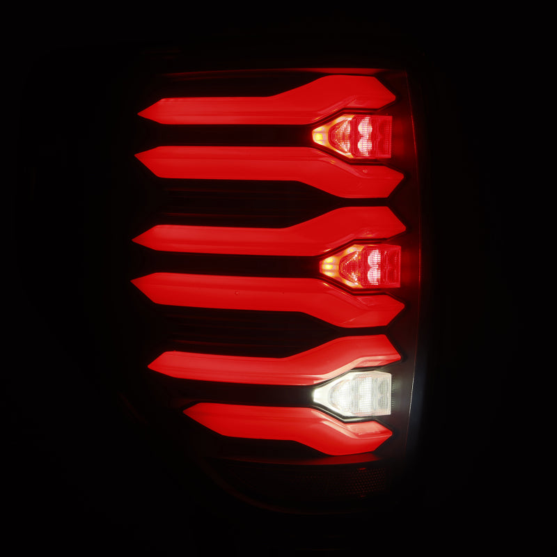 AlphaRex 09-14 Ford F150 LUXX LED Tailights - Black Housing