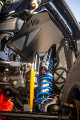 EVO MFG 2018-2024 Jeep Wrangler JL & Gladiator JT 14" Inch Travel EVO SPEC KING FRONT FABRICATION Shock Tower 2.5" or 3.0" COILOVER BLACK &
