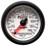 Autometer Phantom II 52.4mm Full Sweep Electronic 0-2000 Def F EGT/Pyrometer Gauge