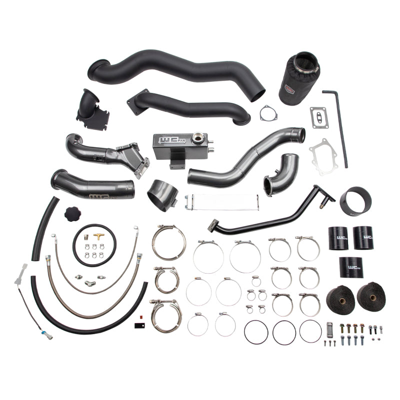 Wehrli 01-04 Chevrolet 6.6L LB7 Duramax S400 Twin Turbo Kit (No Turbo) - Gloss Black