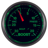 Autometer GS 52mm 30 in Hg/20 psi Mechanical Vacuum/Boost Gauge