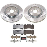 Power Stop 21-24 Dodge Durango / 2021 Jeep Grand Cherokee Front Z26 Street Warrior Brake Kit