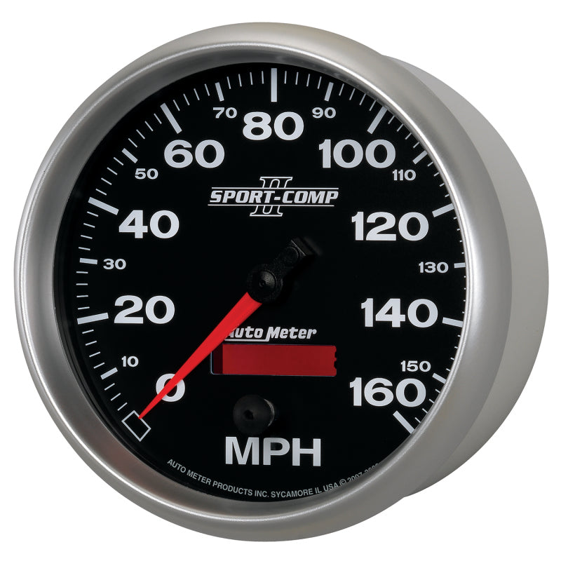 Autometer Sport-Comp II 5 inch 0-160MPH Electronic Programmable Speedometer