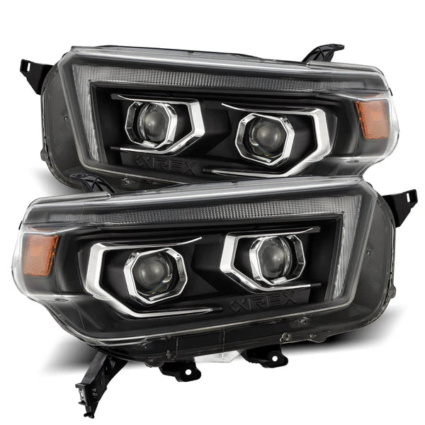 AlphaRex 10-13 Toyota 4Runner PRO-Series Projector Headlights (Plank Style)