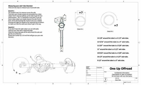 Weld On Under Axle Bar Mount, 3 1/2in & 4in Axle, U-Bolts Up