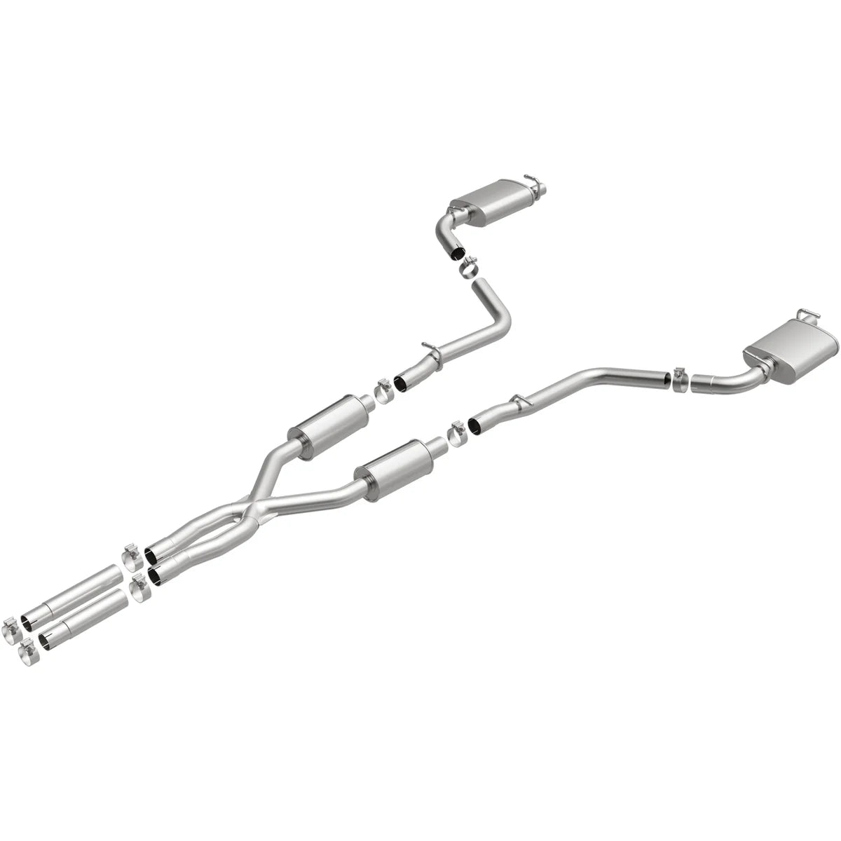 BRExhaust 2015-2023 Dodge Challenger 3.6L Direct-Fit Exhaust System Kit