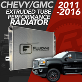 2011-2016 Chevy GMC 2500 3500 6.6L Duramax 5 Row Extruded Tube Aluminum Radiator