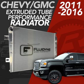 2011-2016 Chevy GMC 2500 3500 6.6L Duramax 5 Row Extruded Tube Aluminum Radiator