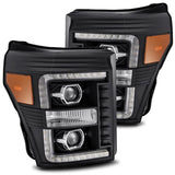 AlphaRex 11-16 Ford F-250/F-350 Super Duty LUXX-Series LED Projector Headlights