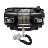 Superwinch 10000 LBS 12V DC 3/8in x 54ft Synthetic Rope Scorpion 10000SR Winch - Black Powdercoat