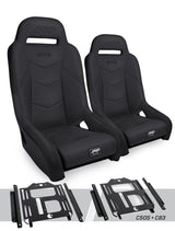PRP Polaris RZR 570 GT3 Suspension Seats Kit (Pair) - Black