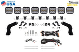 Diode Dynamics 17-24 Can-Am Maverick X3 SS5 Sport CrossLink Roof Lightbar Kit - White Combo