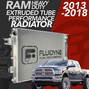 2013-2018 Dodge Ram 2500 3500 6.7L Cummins Diesel 4 Row Extruded Tube Aluminum Radiator